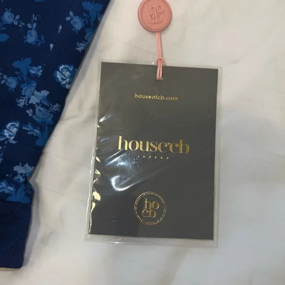 House of CB Savia Floral Corset Bodysuit | Size X-Small Sapphire Floral Print 🦋 - Picture 7 of 8